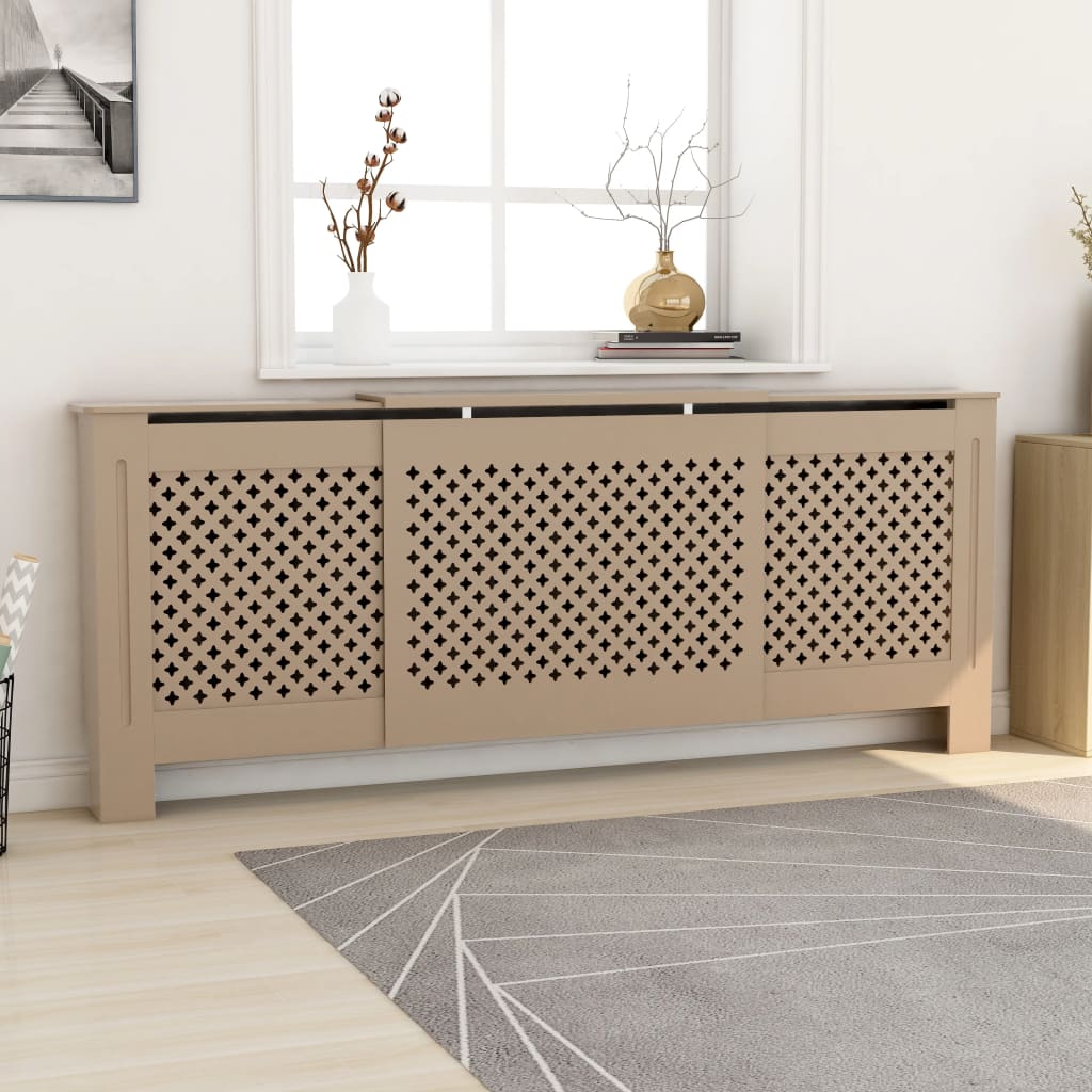 vidaXL Radiator Cover Radiator Guard for Home Office Heater Cabinet Cover MDF-14