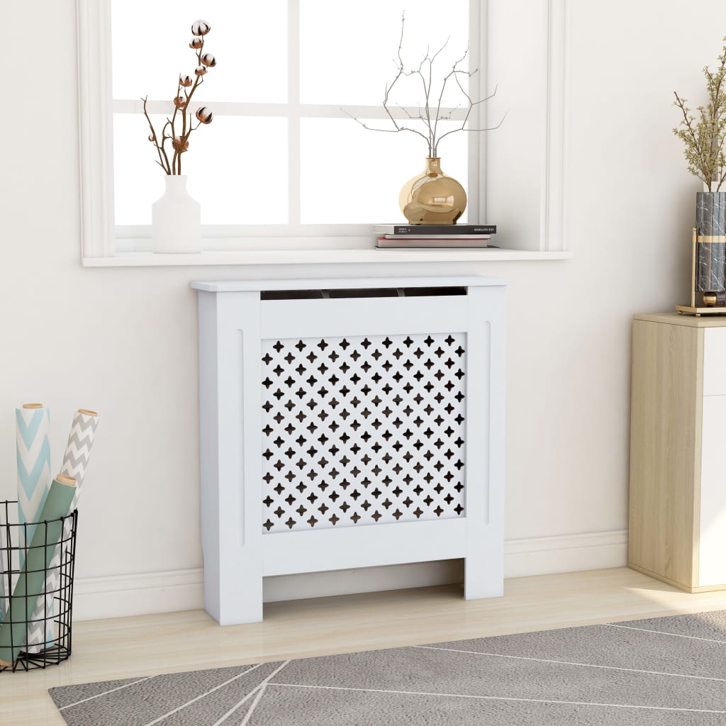 vidaXL Radiator Cover Radiator Guard for Home Office Heater Cabinet Cover MDF-10